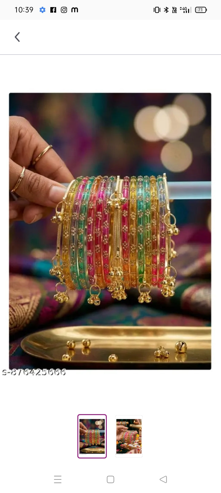 Radiant Festive Multicolor Kashmiri Bangles Set ✨