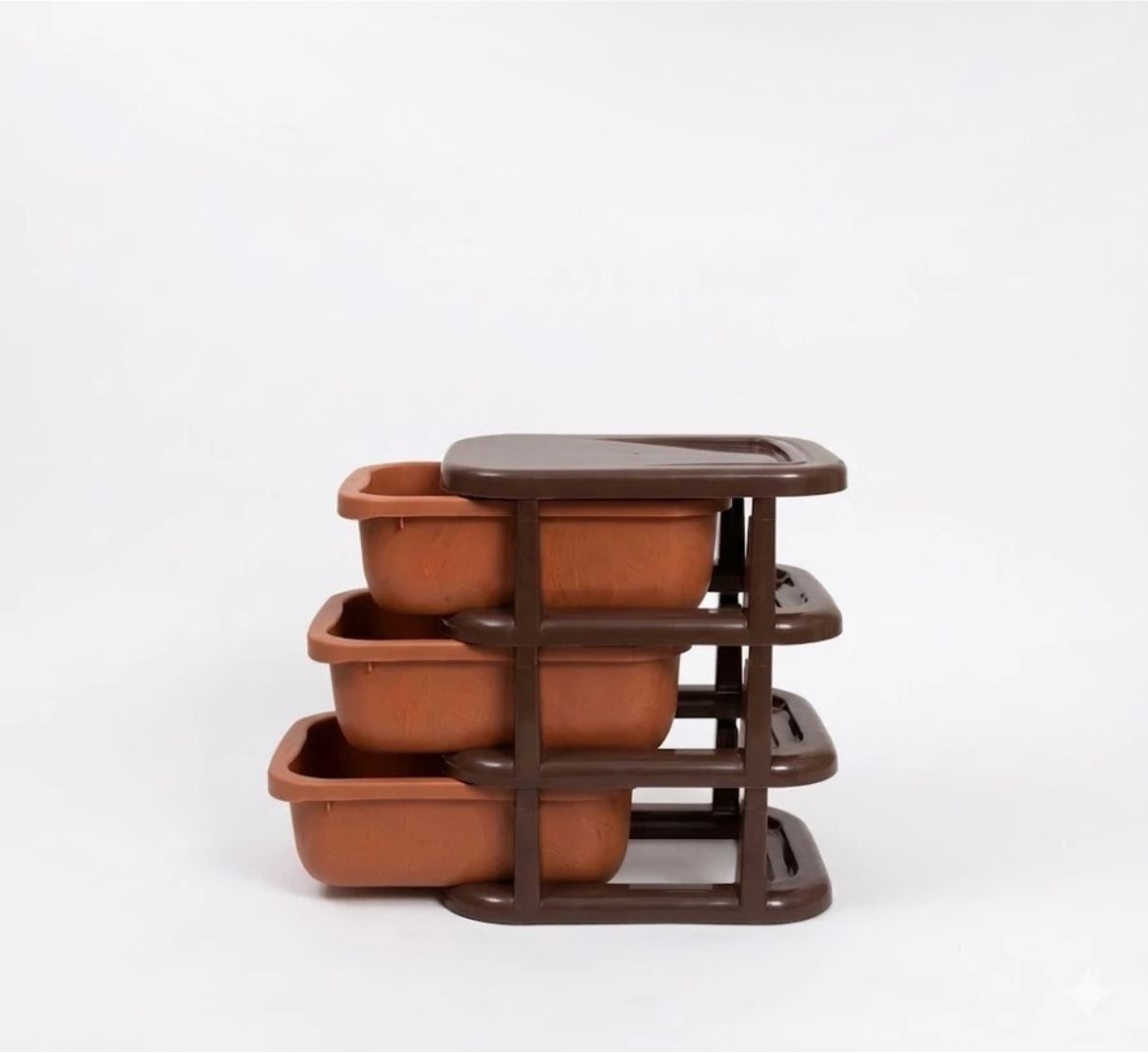 3-Tier Multipurpose Plastic Storage Drawer Organizer