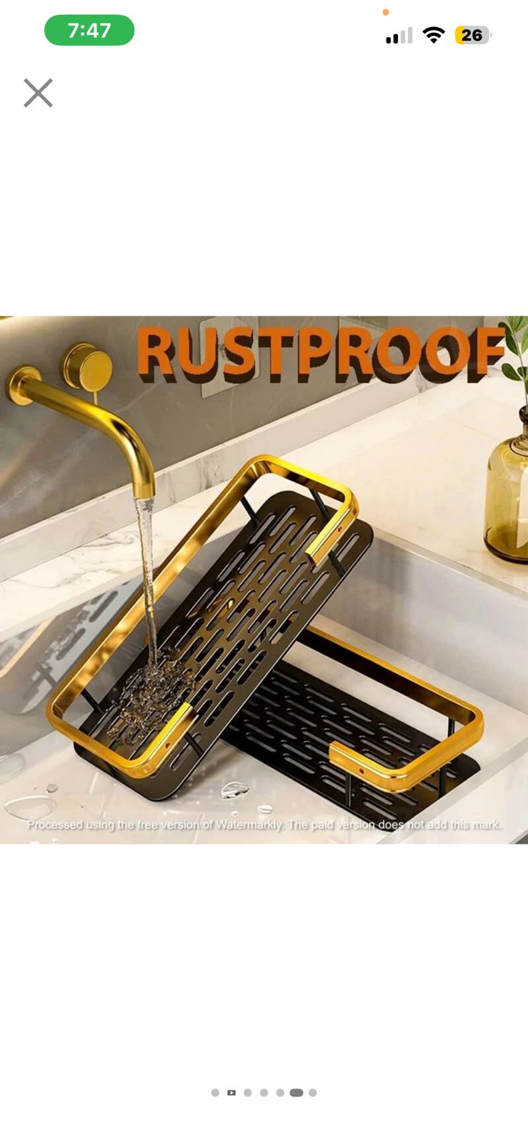 Luxury 2-Tier Wall-Mounted Bathroom Organizer Shelf