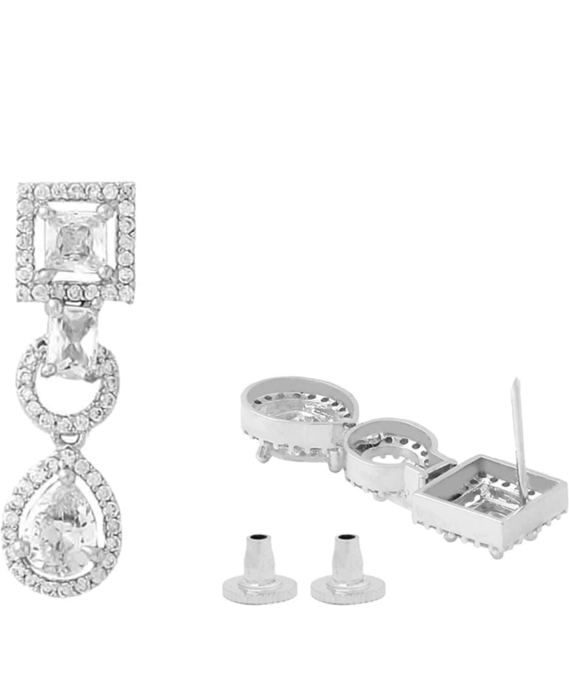 Luxury Crystal Teardrop Necklace & Earrings Set