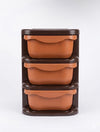 3-Tier Multipurpose Plastic Storage Drawer Organizer