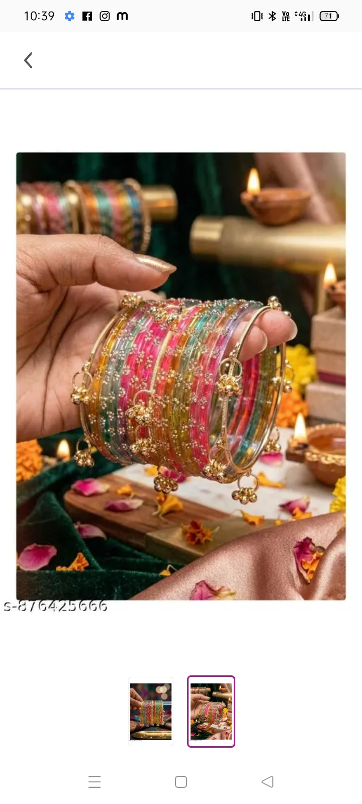 Radiant Festive Multicolor Kashmiri Bangles Set ✨