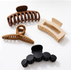 4-Piece Matte Finish Large Hair Claw Clip Set for Women | Stylish Strong Grip Hair Accessories
