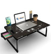 Multipurpose Foldable Laptop Table with Storage & Cup Holder / study table