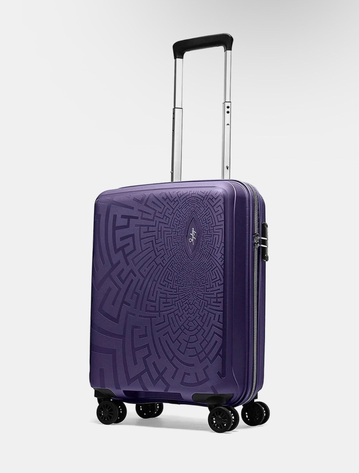 Purple Premium Hard Shell Travel Trolley Suitcase – 360° Spinner Wheels