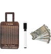 Travel Fund Savings Challenge Wooden Tracker Board with Marker