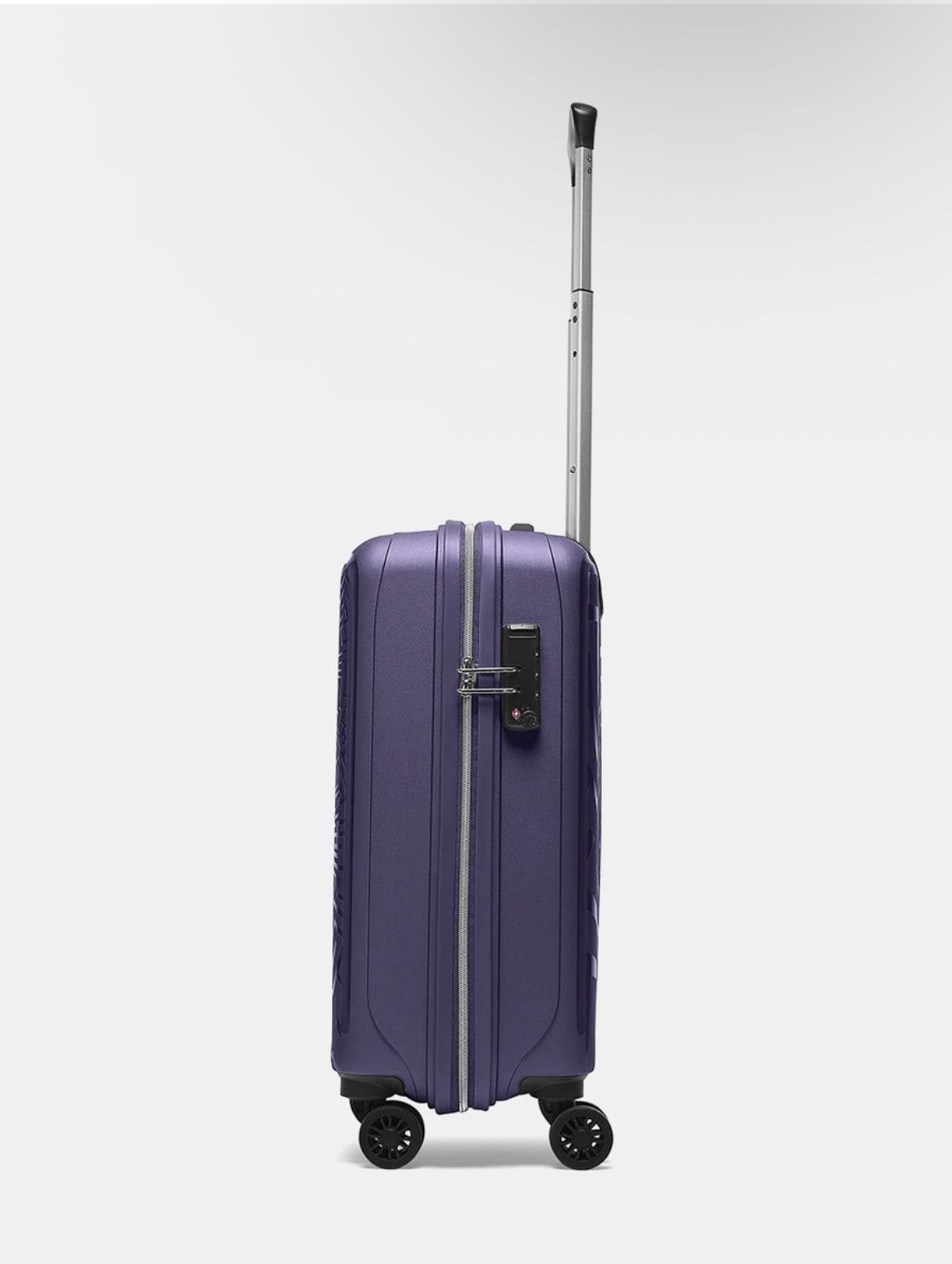 Purple Premium Hard Shell Travel Trolley Suitcase – 360° Spinner Wheels